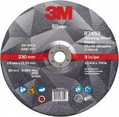 3M - Depressed-Center Wheels Wheel Diameter (Inch): 9 Wheel Thickness (Decimal Inch): 0.2500 - Benchmark Tooling
