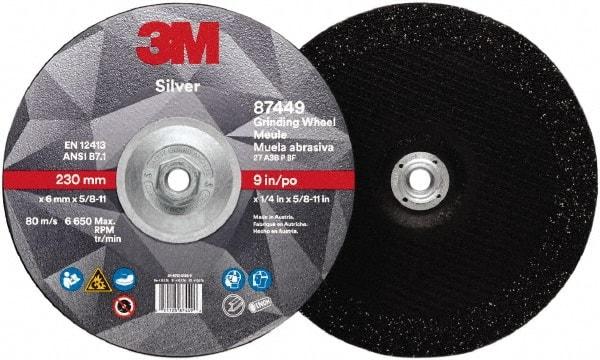 3M - Depressed-Center Wheels Wheel Diameter (Inch): 9 Wheel Thickness (Decimal Inch): 0.2500 - Benchmark Tooling