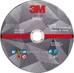 3M - 4-1/2" Ceramic Cutoff Wheel - 3/32" Thick, 7/8" Arbor, Use with Angle Grinders - Benchmark Tooling
