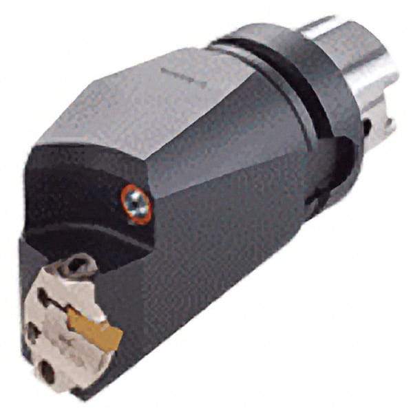 Iscar - 130mm Head Length, Modular Grooving Blade Holder Head - Left Hand Cut, System Size HSK A63WH, Through Coolant - Benchmark Tooling