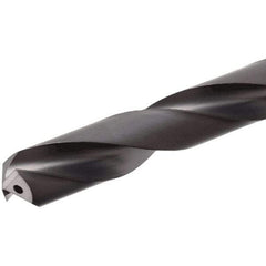 Iscar - 12mm 140° Solid Carbide Jobber Drill - TiAlN Finish, Right Hand Cut, Spiral Flute, Straight Shank, 102mm OAL, Standard Point - Benchmark Tooling