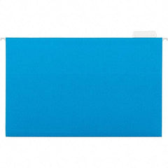 Universal One - 9-5/8 x 14-3/4", Legal, Blue, Hanging File Folder - 11 Point Stock, 1/5 Tab Cut Location - Benchmark Tooling