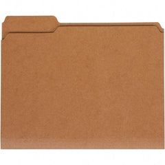 UNIVERSAL - 9-5/8 x 11-3/4", Letter Size, Kraft, File Folders with Top Tab - 11 Point Stock, 1/3 Tab Cut Location - Benchmark Tooling