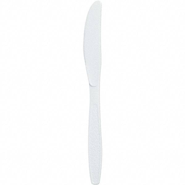 Solo - Extra Heavyweight Plastic Knives - White - Benchmark Tooling