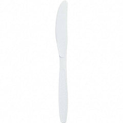 Solo - Extra Heavyweight Plastic Knives - White - Benchmark Tooling