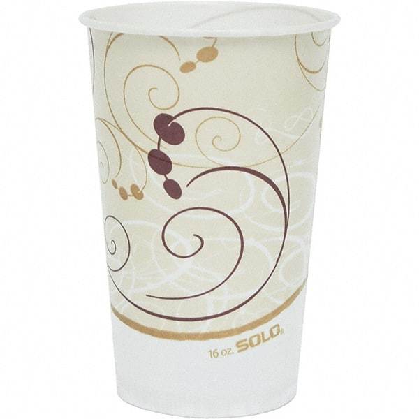 Solo - 16 oz Treated-Paper Cold Cups - White, Beige, Red - Benchmark Tooling