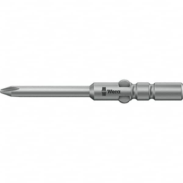 Wera - 4mm Drive, #00 Microstix Screwdriver Bit - 1-9/16" OAL - Benchmark Tooling