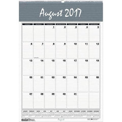 House of Doolittle - 12 Sheet, 12 x 17", Wall Calendar - Blue & Gray - Benchmark Tooling