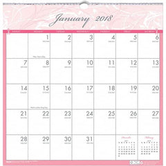 House of Doolittle - 12 Sheet, 12 x 12", Wall Calendar - Pink & Gray - Benchmark Tooling