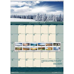 House of Doolittle - 12 Sheet, 12 x 16-1/2", Wall Calendar - Landscape - Benchmark Tooling