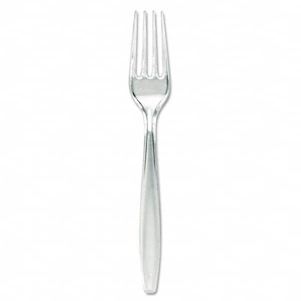 Dixie - Plastic Cutlery, Forks, Heavyweight, Clear - Benchmark Tooling