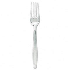 Dixie - Plastic Cutlery, Forks, Heavyweight, Clear - Benchmark Tooling