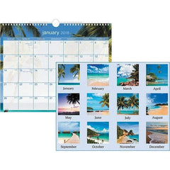 AT-A-GLANCE - 12 Sheet, 15 x 12", Wall Calendar - Tropical - Benchmark Tooling