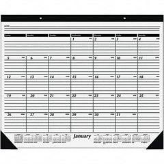 AT-A-GLANCE - 12 Sheet, 24 x 19", Desk Pad Calendar - White - Benchmark Tooling