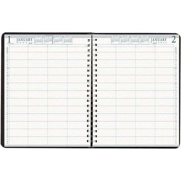 House of Doolittle - 365 Sheet, 8 x 11", Group Daily Appointment Book - Black - Benchmark Tooling