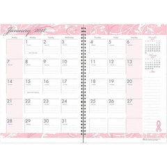 House of Doolittle - 24 Sheet, 7 x 10", Monthly Planner - Pink - Benchmark Tooling