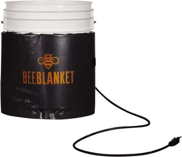 Powerblanket - 1" Long x 11" Wide, Flat, Plastic/Aluminum, Pail Heater - 240 VAC, Flat Back - Benchmark Tooling