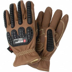 MCR Safety - Arc Flash & Flame Protection Gloves Protection Type: Arc Flash Material Type: Leather or Synthetic Leather - Benchmark Tooling