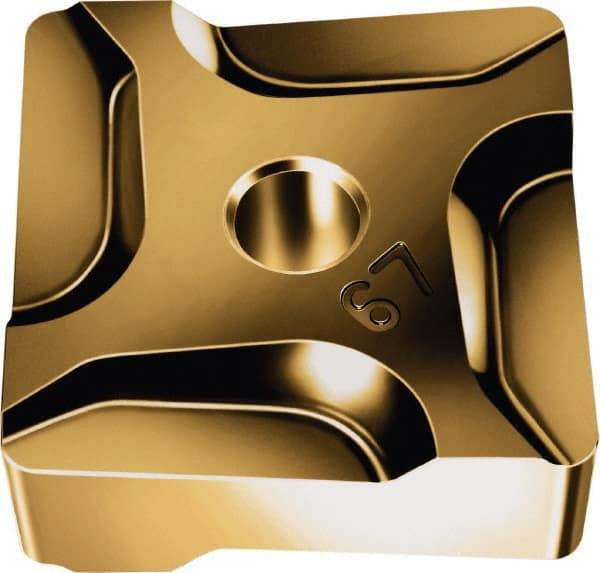 Walter - SNEF1204M0 Grade WKP35G Carbide Milling Insert - TiAlN/TiN Finish, 4.76mm Thick, 1/2" Inscribed Circle, 0.8mm Corner Radius - Benchmark Tooling