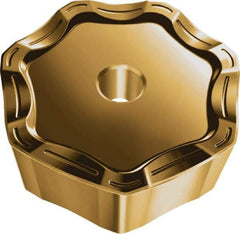 Walter - XNHF090612 D27 Grade WKP35G Carbide Milling Insert - TiAlN/TiN Finish, 1/4" Thick, 3/4" Inscribed Circle, 1.2mm Corner Radius - Benchmark Tooling