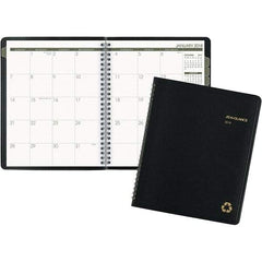 AT-A-GLANCE - 24 Sheet, 6-7/8 x 8-3/4", Monthly Planner - Black - Benchmark Tooling