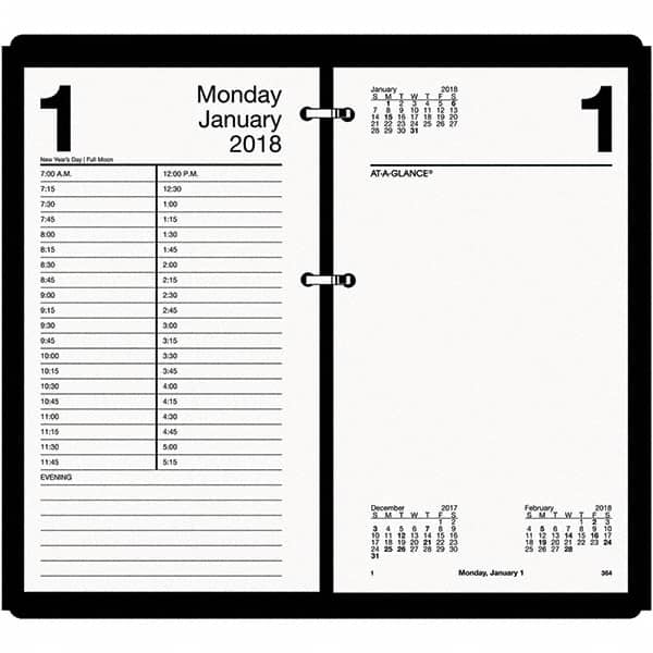 AT-A-GLANCE - 730 Sheet, 4-1/2 x 8", Calendar Refill - White - Benchmark Tooling