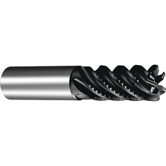 Sandvik Coromant - 32mm, 6 Flute, Solid Carbide, 4mm Corner Chamfer End Mill - 42° Helix, 66mm LOC - Benchmark Tooling