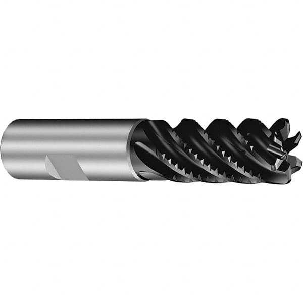 Sandvik Coromant - 20mm, 6 Flute, Solid Carbide, 3mm Corner Chamfer End Mill - 42° Helix, 42mm LOC - Benchmark Tooling