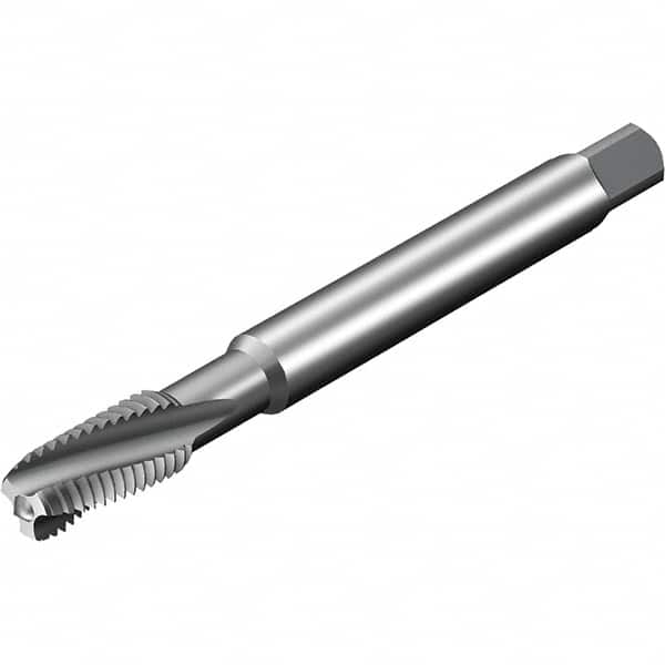 Sandvik Coromant - 4 Flute 6HX Spiral Flute Tap - Powdered Metal High Speed Steel, AlCrN Finish - Benchmark Tooling