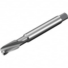 Sandvik Coromant - 4 Flute 6HX Spiral Flute Tap - Powdered Metal High Speed Steel, AlCrN Finish - Benchmark Tooling