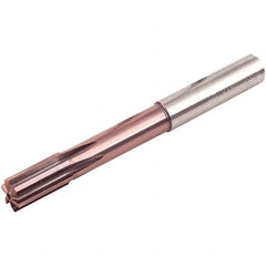 Iscar - 5mm Solid Carbide 4 Flute Chucking Reamer - Straight Flute, 6mm Straight Shank, 12mm Flute Length, 76mm OAL - Benchmark Tooling