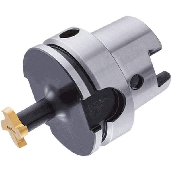 Iscar - Multimaster HSK63A Taper Shank Milling Tip Insert Holder & Shank - 55mm Projection, 0.725" Neck Diam, T12 Neck Thread, MM S-A Tool Holder - Benchmark Tooling