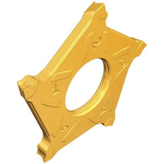 Iscar - PENTAD40L300 Grade IC808, 3mm Cutting Width Carbide Cutoff Insert - Left Hand Lead Angle, 0.2mm Corner Radius, TiAlN Finish - Benchmark Tooling