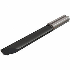 Iscar - 6.8mm Min Bore Diam, 0.6mm Max Bore Depth, 7mm Shank Diam, Chamfering & Corner Radius Boring Bar - 0.006" Corner Radius, Left Hand Cut, Solid Carbide, TiAlN Finish - Exact Industrial Supply