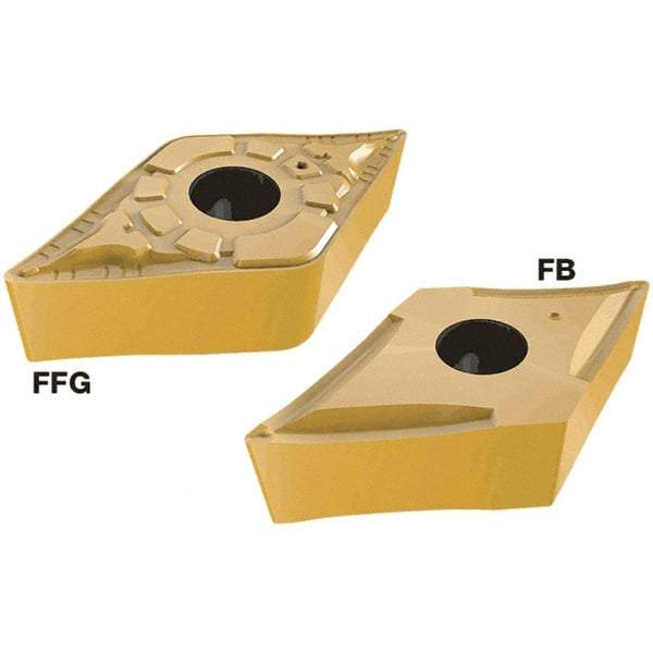 Iscar - DNMG441 FB Grade IC20N Carbide Turning Insert - Uncoated, 55° Diamond, 12.7mm Inscr Circle, 6.35mm Thick, 0.4mm Corner Radius - Benchmark Tooling
