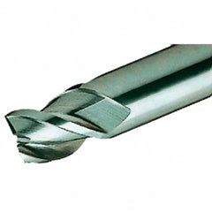 Iscar - 4.5mm, 5mm LOC, 6mm Shank Diam, 54mm OAL, 3 Flute, Solid Carbide Square End Mill - Single End, TiAlN Finish, Spiral Flute, 45° Helix, Centercutting, Right Hand Cut, Right Hand Flute - Benchmark Tooling