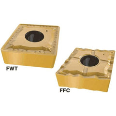 Iscar - CNMG432 FWT Grade IC520N Carbide Turning Insert - TiCN/TiN Finish, 80° Diamond, 12.7mm Inscr Circle, 4.76mm Thick, 0.8mm Corner Radius - Benchmark Tooling