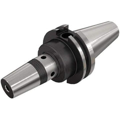 Iscar - 40mm Shank Diam, 1" Hole Diam, CAT40 Taper Shank Shrink Fit Tool Holder & Adapter - 4" Projection, 2.283" Clamping Depth - Exact Industrial Supply