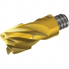 Iscar - MM EFCB Grade IC908 Carbide End Milling Tip Insert - TiAlN/TiN Finish, 4 Flutes, 14mm Cutting Diam, 11.5mm Depth of Cut, 28mm Extension - Benchmark Tooling