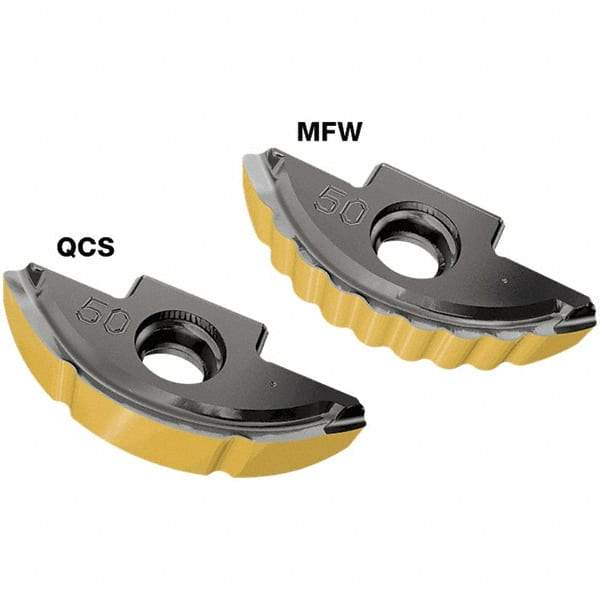 Iscar - BLR300 QCS Grade IC830 Carbide Milling Insert - TiAlN/AlTiN/TiN Finish, 4.6mm Thick, 15mm Corner Radius - Benchmark Tooling