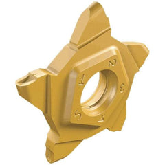 Iscar - 24N200PENTA C Grade IC908, 2mm Cutting Width Carbide Grooving Insert - 3mm Max Depth of Cut, 1mm Corner Radius, TiAlN Finish - Benchmark Tooling