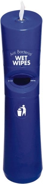 Addgards - Blue Polyethylene Manual Wipe Dispenser - Exact Industrial Supply