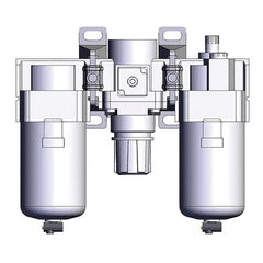 SMC PNEUMATICS - Filter, Regulator & Lubricator (FRL) Units Configuration: 3 Pc. Filter-Regulator-Lubricator Body Type: Standard - Benchmark Tooling