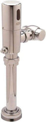 Zurn - 1-1/2" Spud Coupling, 1" Pipe, Closet Automatic Flush Valve - Single Flush, 1.6 Gal per Flush, Chrome Cover, Powered by 4 AA Batteries - Benchmark Tooling