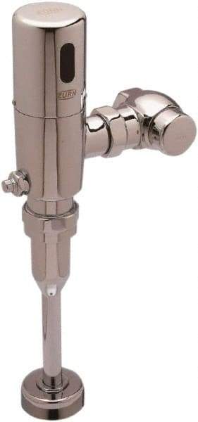 Zurn - 3/4" Spud Coupling, 1" Pipe, Urinal Automatic Flush Valve - Single Flush, 0.125 Gal per Flush, Chrome Cover, Powered by 4 AA Batteries - Benchmark Tooling