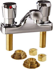 Zurn - Integral, Metering Faucet, Chrome Plated Deck Mount, Lavatory Metering Faucet - Push Button Handle - Benchmark Tooling