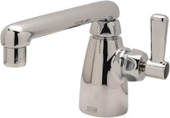 Zurn - Swing Spout/Nozzle, Two Handle, Chrome Plated Single Hole Mount, Laboratory Faucet - Lever Handle - Benchmark Tooling