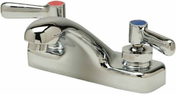 Zurn - Integral, Two Handle, Chrome Plated Deck Mount, Laundry Faucet - Lever Handle - Benchmark Tooling