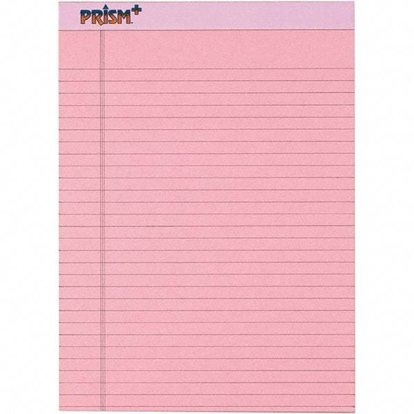 TOPS - 50 Sheet, 8-1/2 x 11-3/4", Legal/Wide (Style) Legal Pad - Pastel Pink - Benchmark Tooling