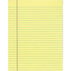 TOPS - 50 Sheet, 8-1/2 x 11", Legal/Wide (Style) Legal Pad - Canary - Benchmark Tooling